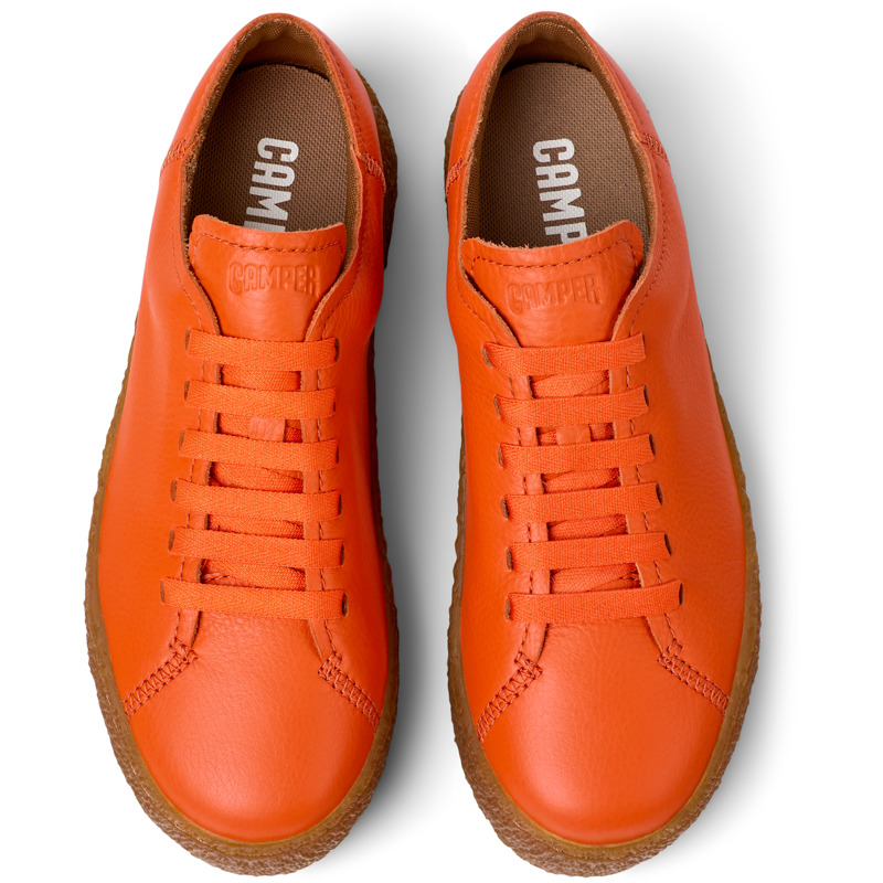 CAMPER Peu Terreno - Sneaker Für Damen - Orange, Größe 35, Glattleder