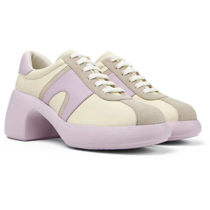 Camper Thelma Platform Mid-heel Trainers In White