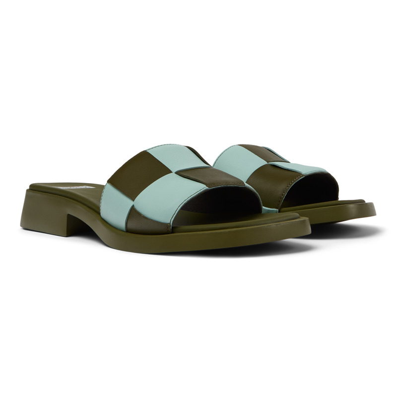 Shop Camper Sandals For Women In Green,blue