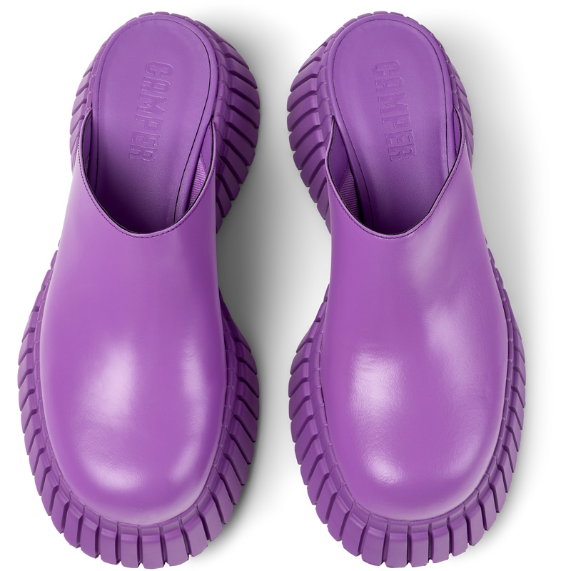CAMPER BCN - Clogs For Women - Purple, Size 41, Smooth Leather