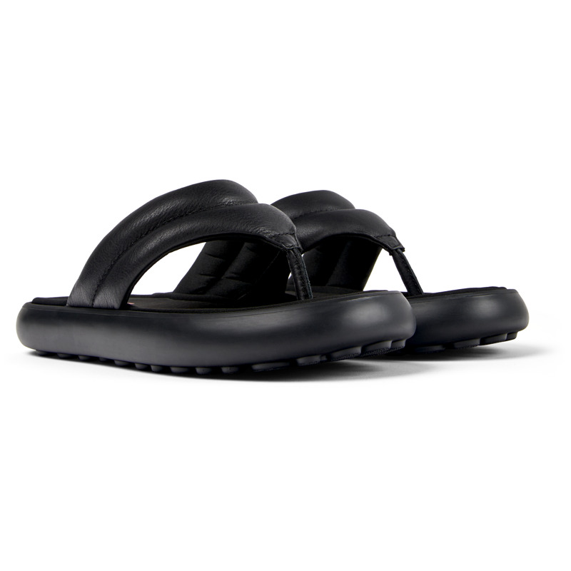 CAMPER Pelotas Flota - Sandals For Women - Black, Size 38, Smooth Leather