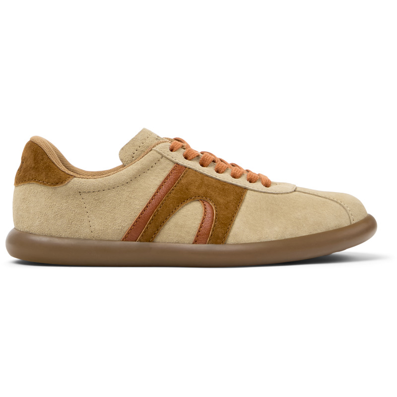 CAMPER Twins - Zapatillas para Mujer - Beige, talla 41, Piel Vuelta/Piel Lisa