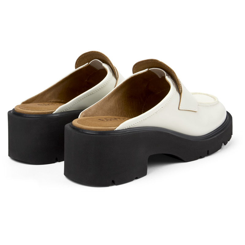 CAMPER Milah - Clogs For Women - White, Size 36, Smooth Leather