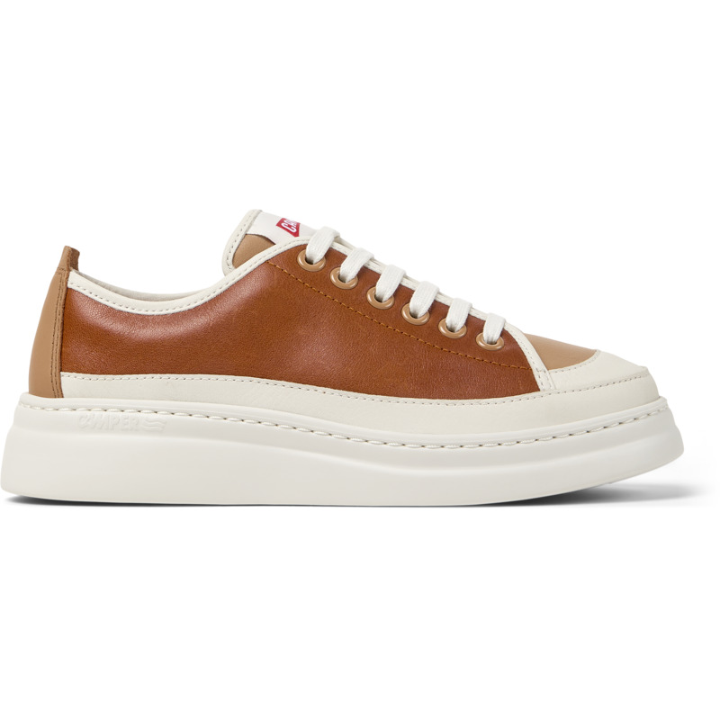 CAMPER Twins - Zapatillas para Mujer - Blanco,Nude,Marron, talla 35, Piel Lisa