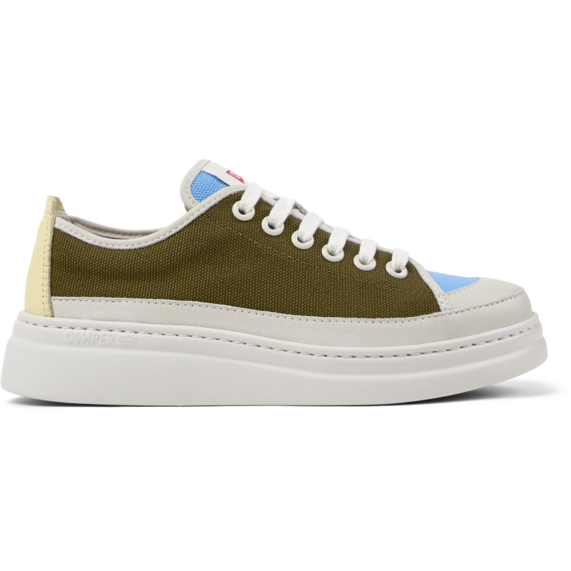 CAMPER Twins - Zapatillas para Mujer - Blanco,Azul,Amarillo, talla 39, Textil/Piel Lisa