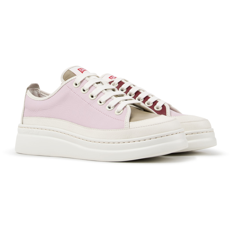CAMPER Twins - Casual παπούτσια Για Γυναικεία - Λευκό,Ροζ,Μπεζ, Μέγεθος 35, Smooth leather