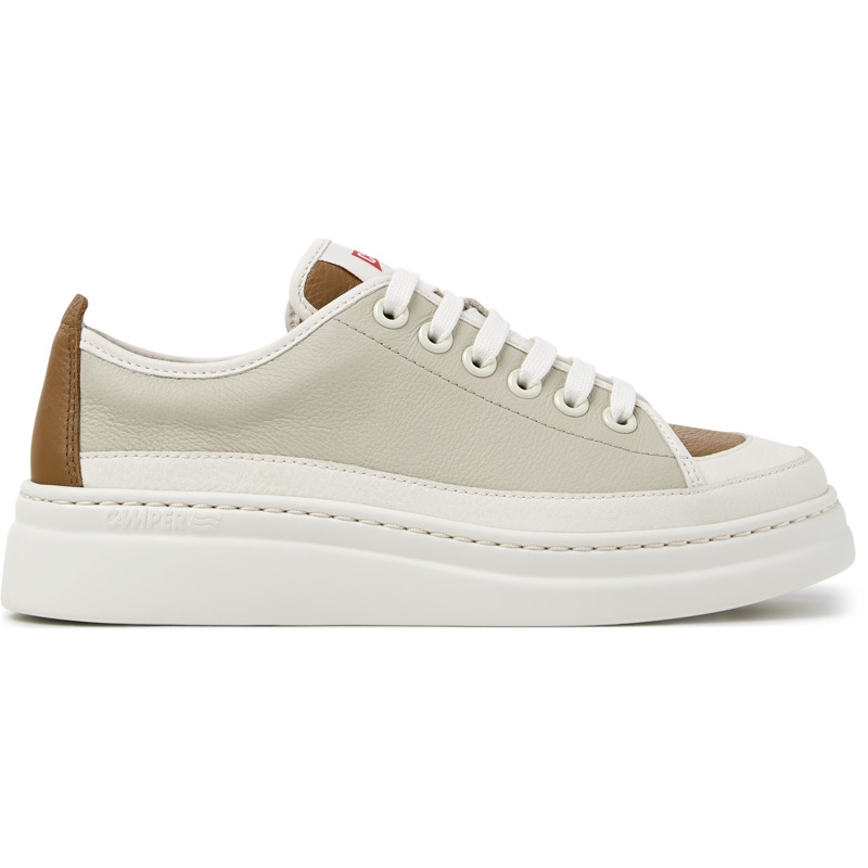 CAMPER Twins - Casual para Mujer - Beige,Blanco,Marron, talla 35, Piel Lisa