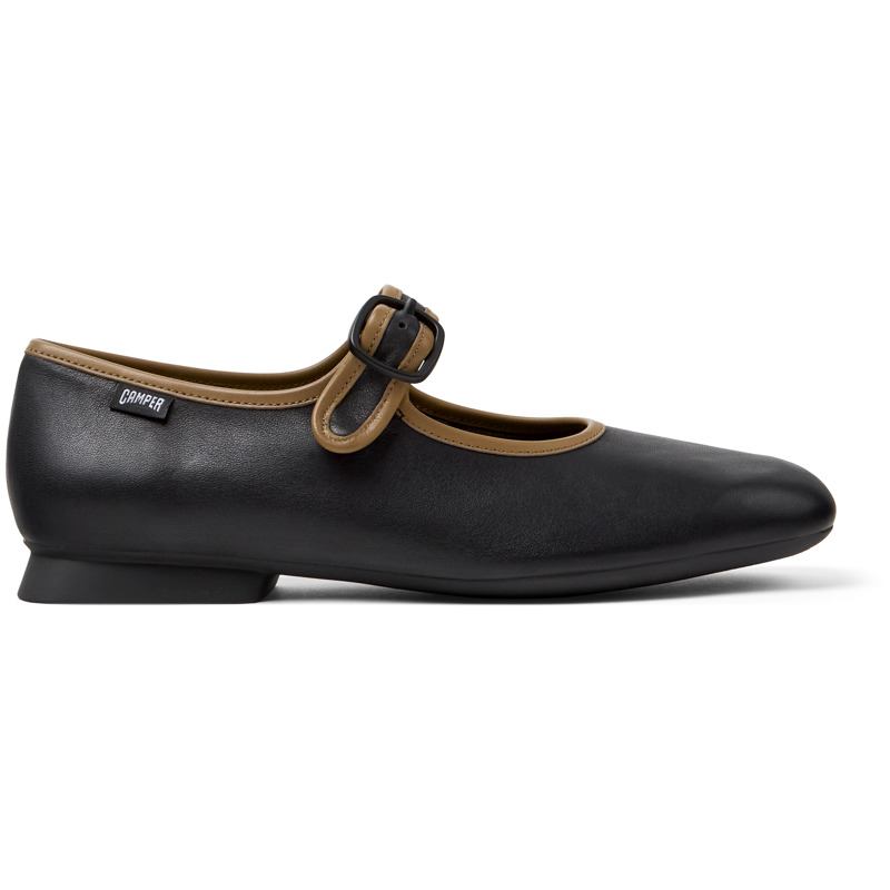 CAMPER Twins - Zapatos de vestir para Mujer - Negro, talla 36, Piel Lisa