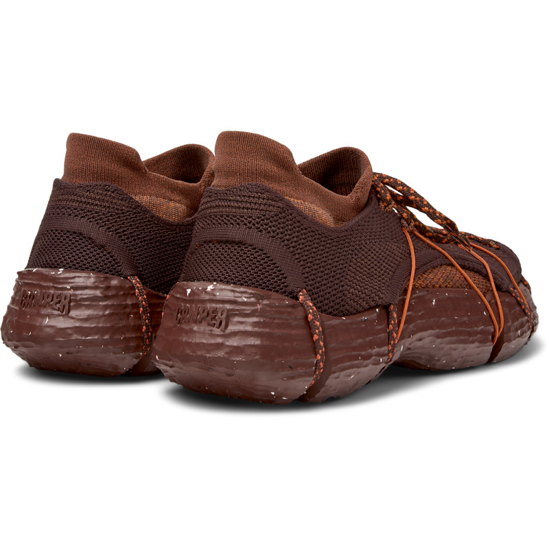  CAMPER ROKU - Casual παπούτσια Για Γυναικεία - Μπορντό,Καφέ,Πορτοκαλί, Μέγεθος 36, Cotton fabric - 3
