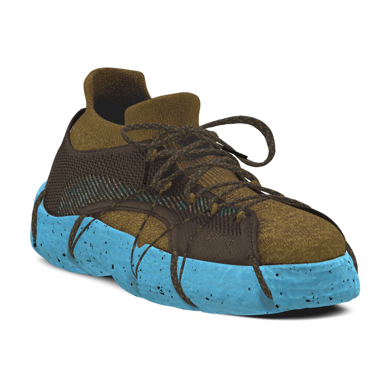  CAMPER Custom ROKU - Sneakers Για Γυναικεία - Μαύρο,Γκρι,Λευκό, Μέγεθος 43, Cotton fabric - 2