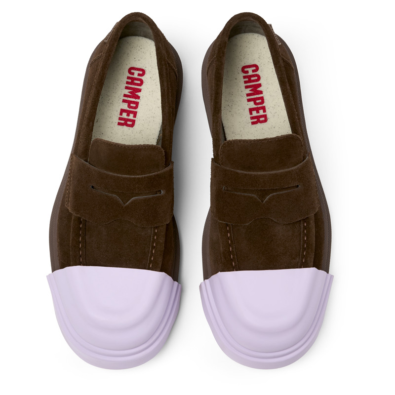 CAMPER Junction - Elegante Schuhe Für Damen - Braun, Größe 38, Veloursleder