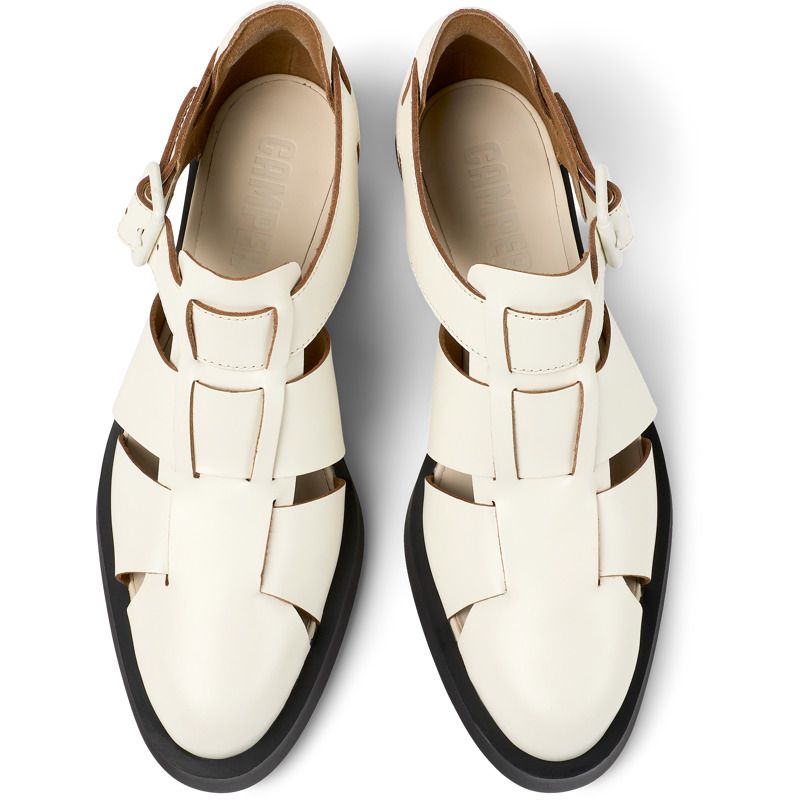 CAMPER Bonnie - Chaussures Habillées Pour Femme - Blanc, Taille 35, Cuir Lisse