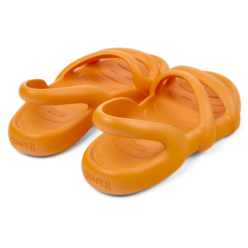 CAMPER Kobarah Flat - Sandals For Women - Orange, Size 42, Synthetic