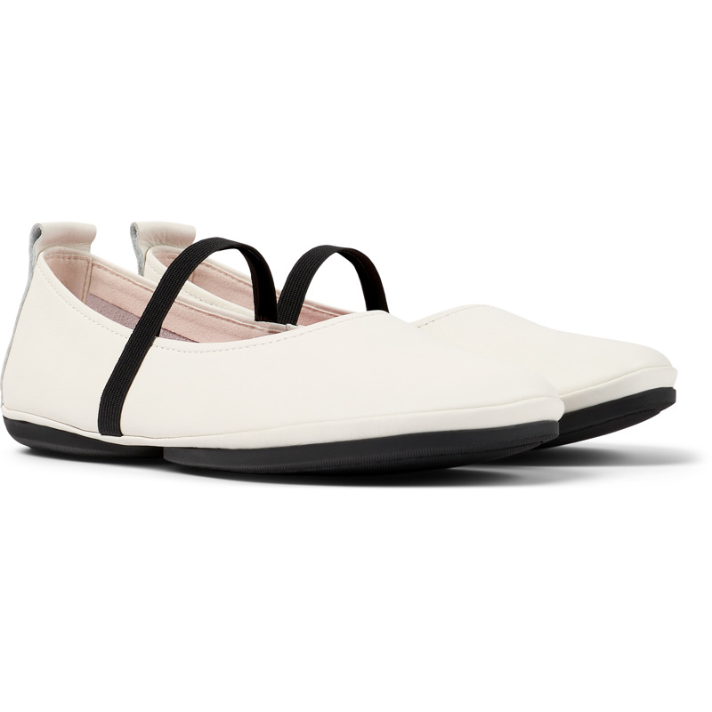 Camper Right - Ballerinas For Women - White, Size 41, Smooth Leather