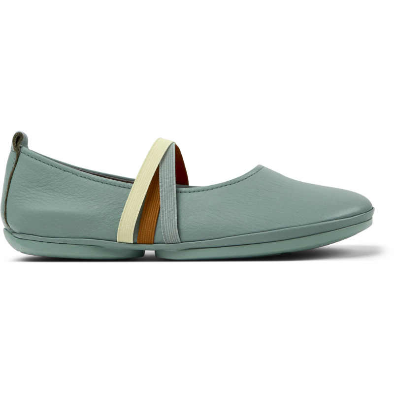 CAMPER Twins - Bailarinas para Mujer - Verde, talla 42, Piel Lisa