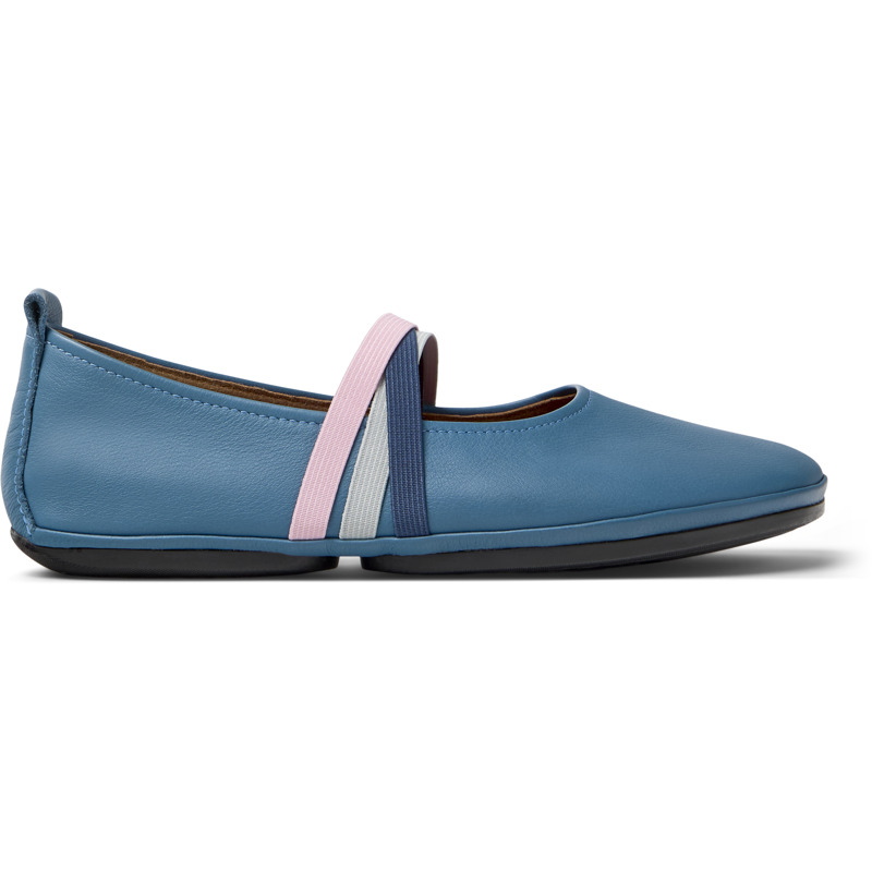 CAMPER Twins - Zapatos planos para Mujer - Azul, talla 42, Piel Lisa