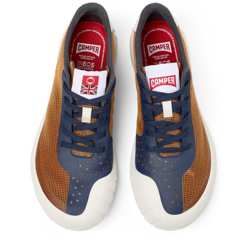 CAMPER Camper X INEOS Britannia - Sneakers Για Γυναικεία - Πορτοκαλί,Μπλε,Λευκό, Μέγεθος 37, Cotton Fabric