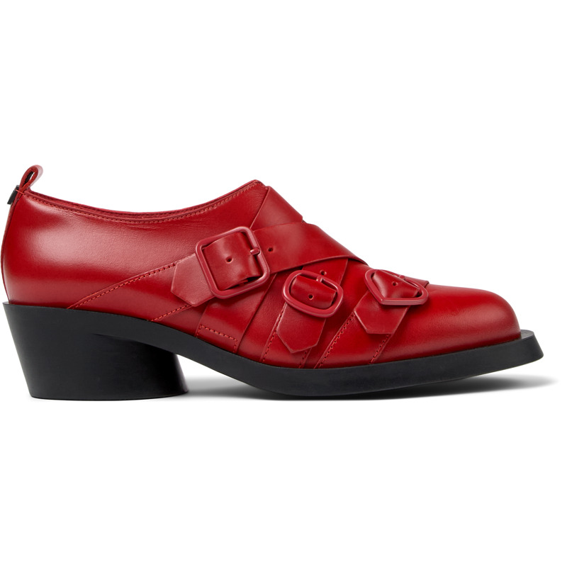 CAMPER Twins - Formal Shoes For Women - Red, Size 38, Smooth Leather