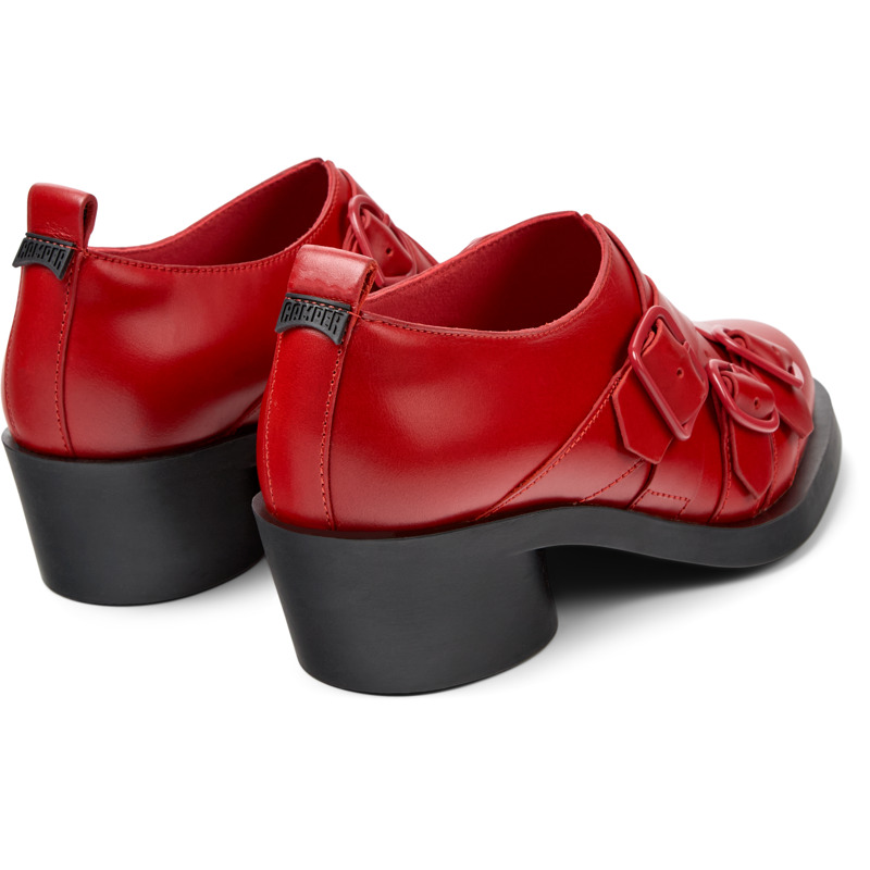 CAMPER Twins - Formal Shoes For Women - Red, Size 38, Smooth Leather