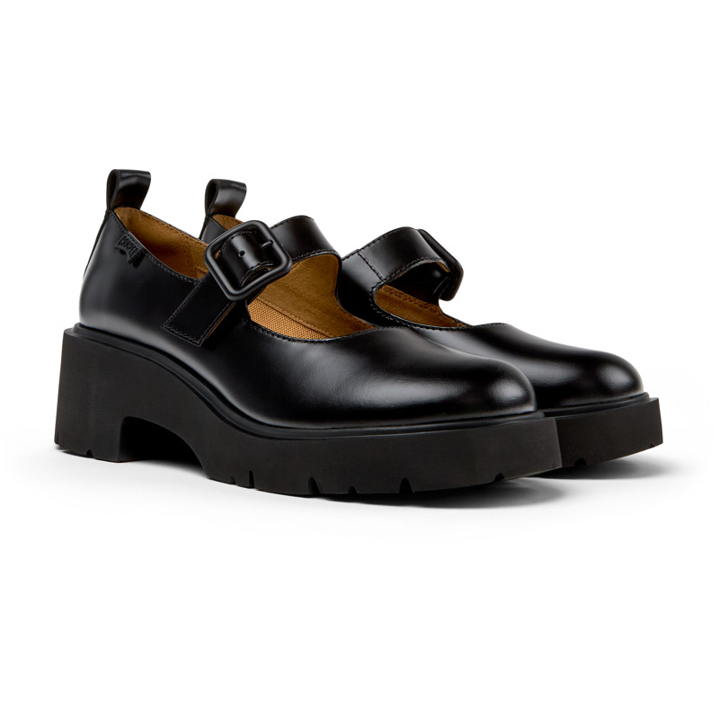 CAMPER Milah - Sapatos Casuais Para  Mulher - Preto, Tamanho 39, Pele Lisa