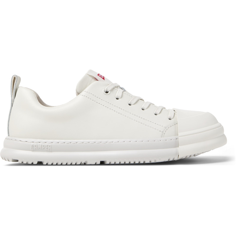Camper Junction Runner Leather Lace-up Sneakers In White