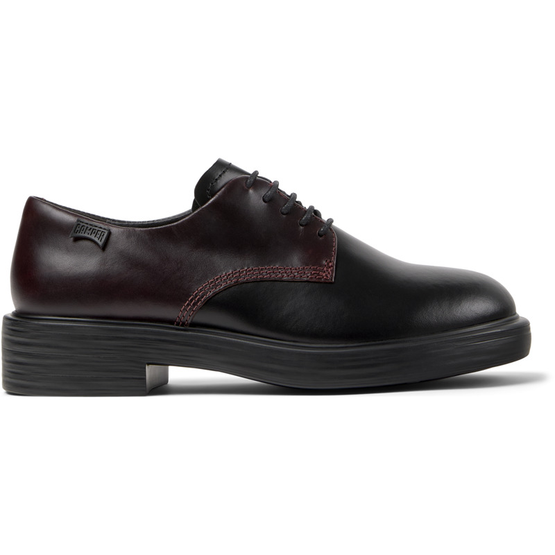 CAMPER Twins - Zapatos planos para Mujer - Negro,Burdeos,Gris, talla 35, Piel Lisa