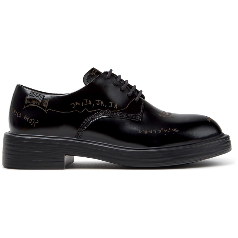CAMPER Twins - Zapatos de vestir para Mujer - Negro, talla 35, Piel Lisa