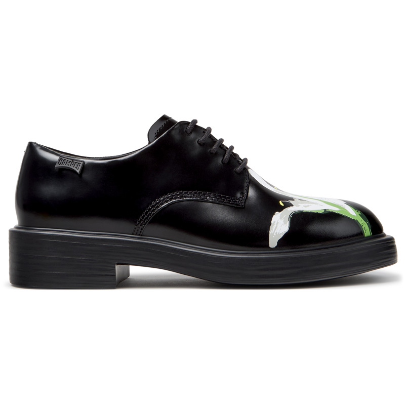 CAMPER Twins - Zapatos de vestir para Mujer - Negro, talla 35, Piel Lisa