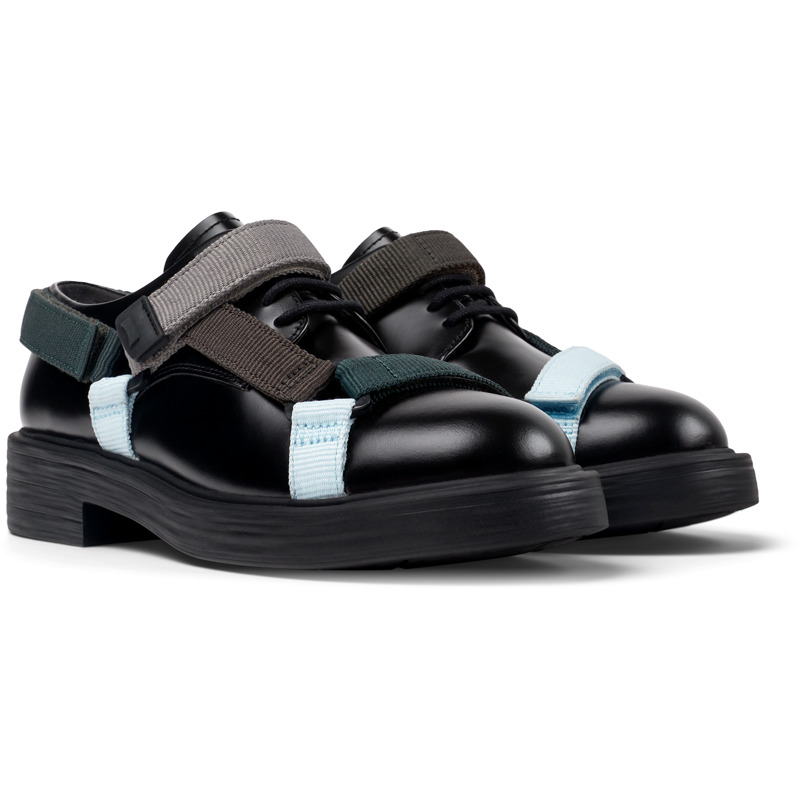 CAMPER Twins - Elegante Schuhe Für Damen - Schwarz,Grau,Blau, Größe 37, Glattleder/Textile