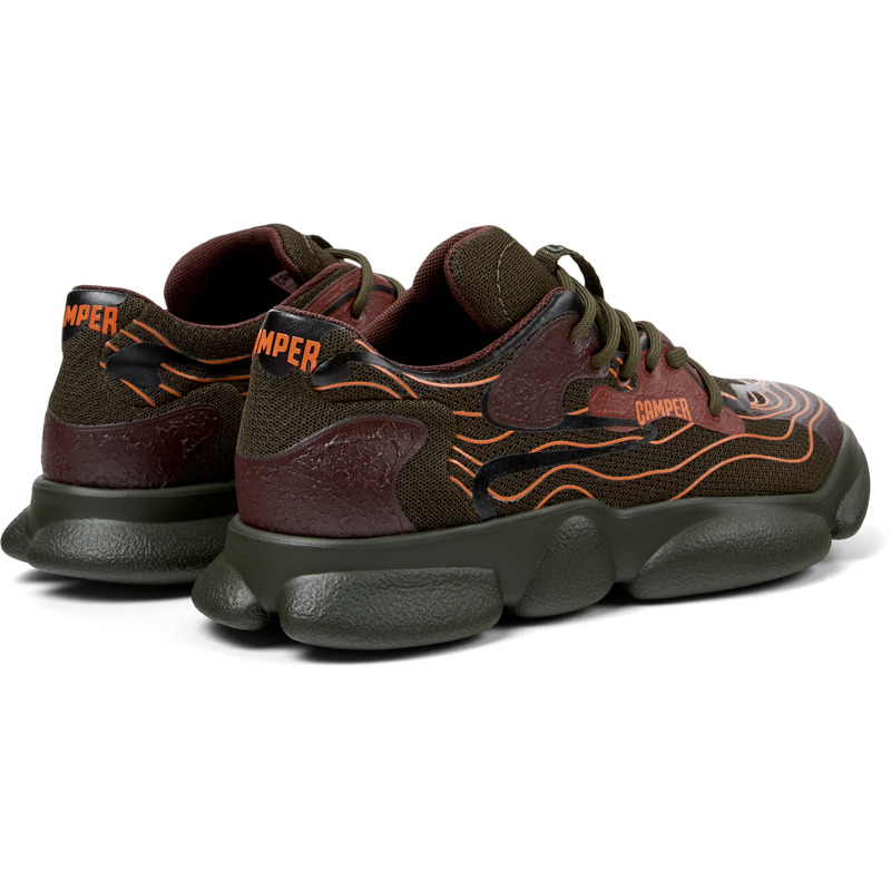 CAMPER Karst - Sneaker Für Damen - Grün,Rot,Schwarz, Größe 36, Textile