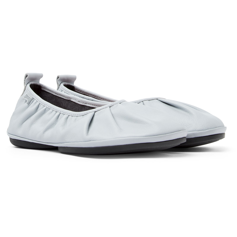 Camper Flat Shoes For Women In Grey