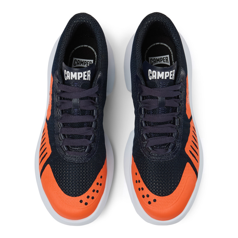 CAMPER Camper X INEOS Britannia - Sneakers For Women - Blue,Orange, Size 36, Cotton Fabric