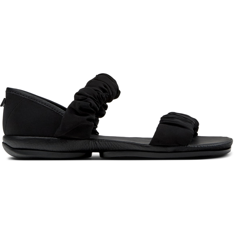 CAMPER Right - Sandalias para Mujer - Negro, talla 42, Textil/Piel Lisa
