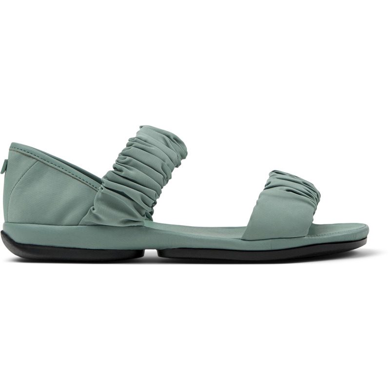 CAMPER Right - Sandalias para Mujer - Verde, talla 35, Textil/Piel Lisa