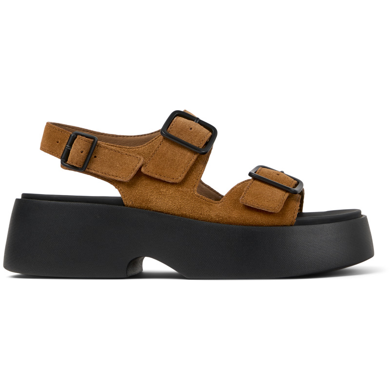 CAMPER Tasha - Sandalias para Mujer - Marron, talla 38, Ante o Piel Vuelta