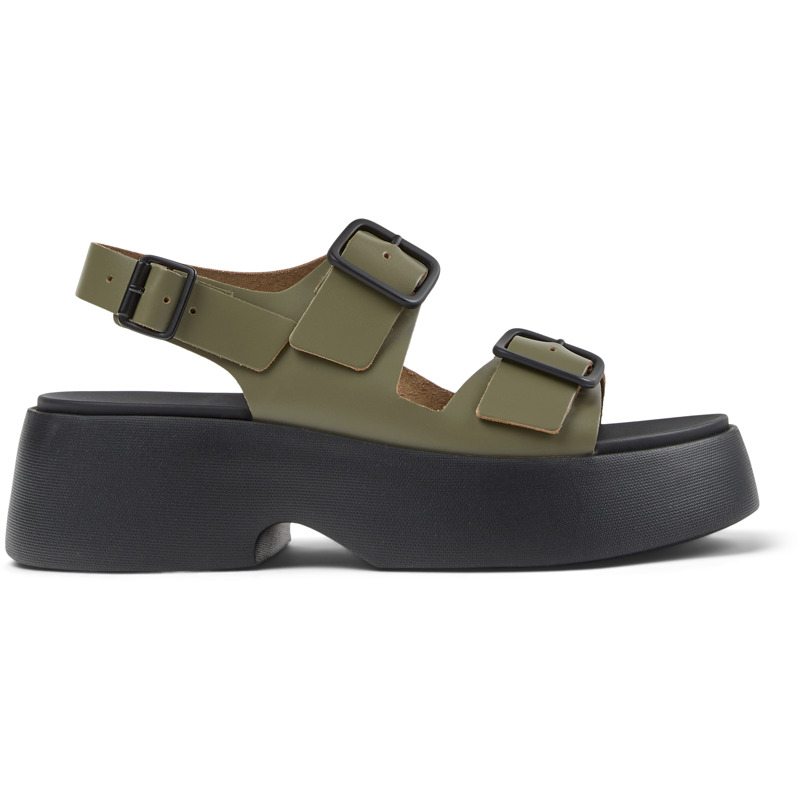 CAMPER Tasha - Zapatos de vestir para Mujer - Verde, talla 35, Piel Lisa