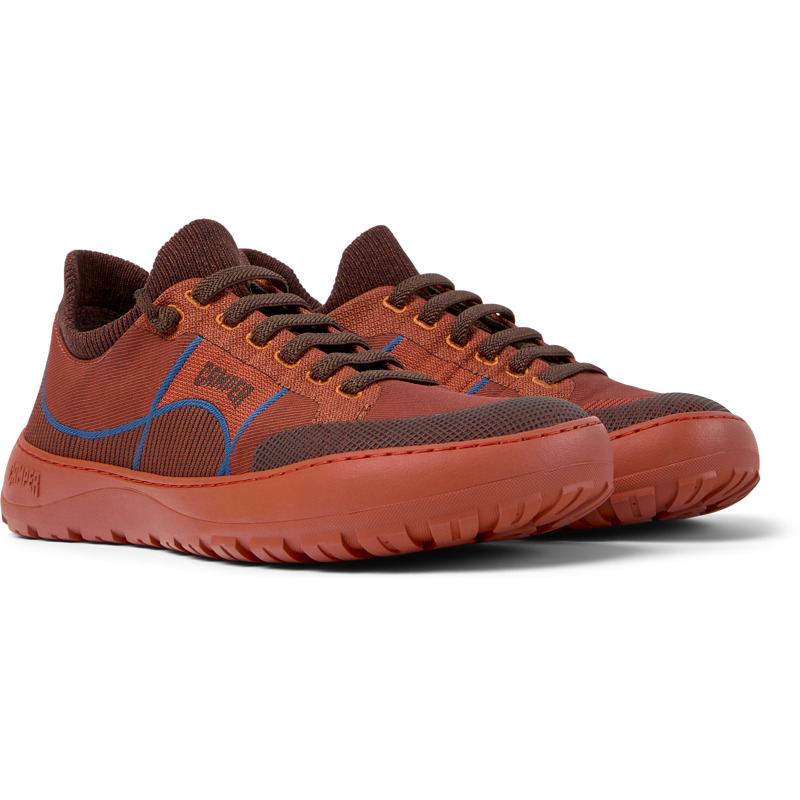 Camper Peu Serra - Casual For Women - Burgundy,Orange, Size 38, Cotton Fabric - 2