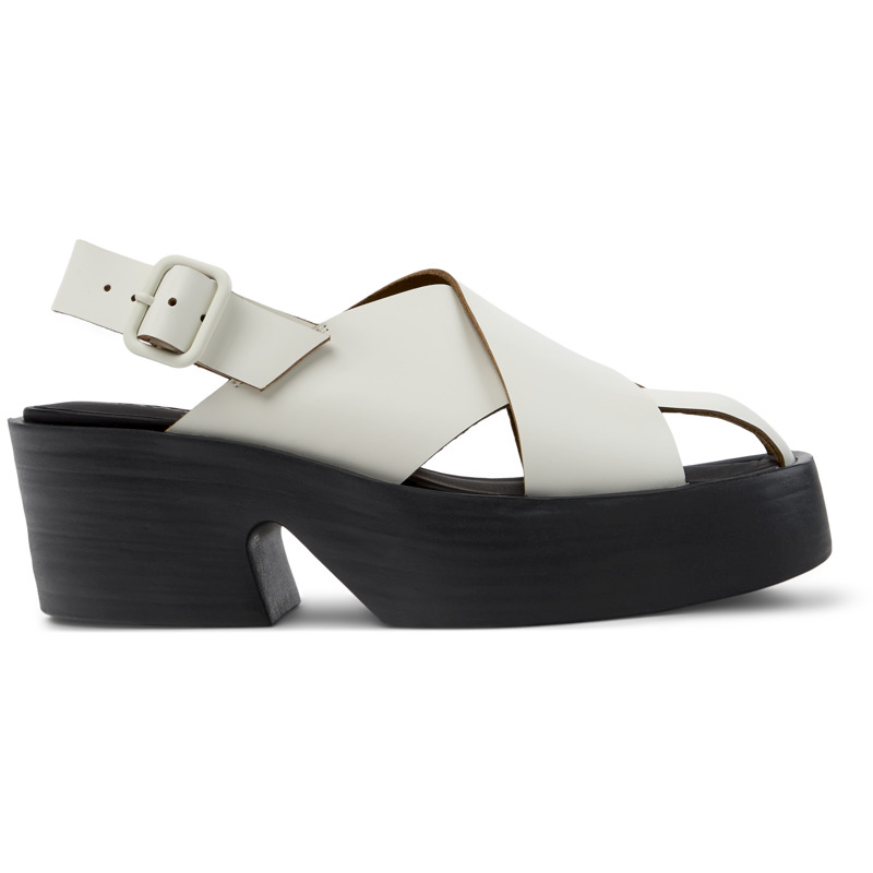 CAMPER Billie - Sandalias para Mujer - Blanco, talla 35, Piel Lisa