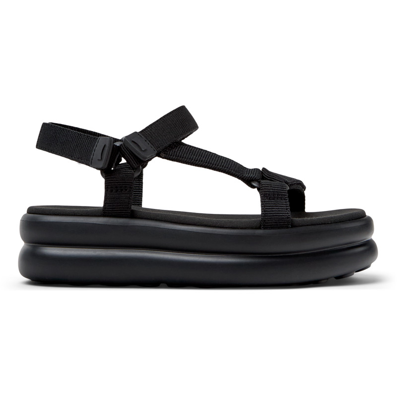 CAMPER Pelotas Flota Up - Sandals for Women - Black, size 2, Cotton fabric