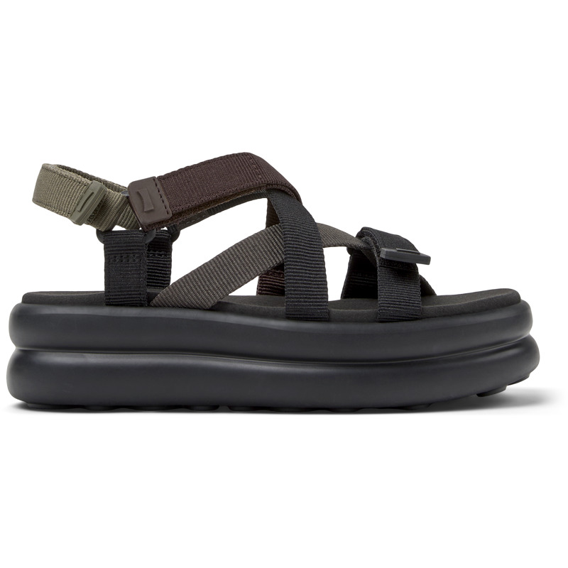 CAMPER Twins - Sandalias para Mujer - Negro,Gris,Marron, talla 41, Textil