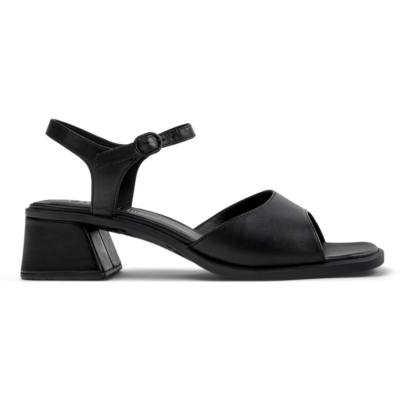CAMPER Kora Sandal - Sandalias para Mujer - Negro, talla 35, Piel Lisa