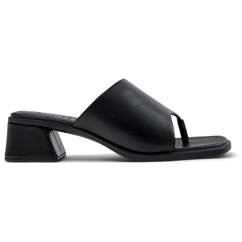 CAMPER Kora Sandal - Sandalias para Mujer - Negro, talla 37, Piel Lisa