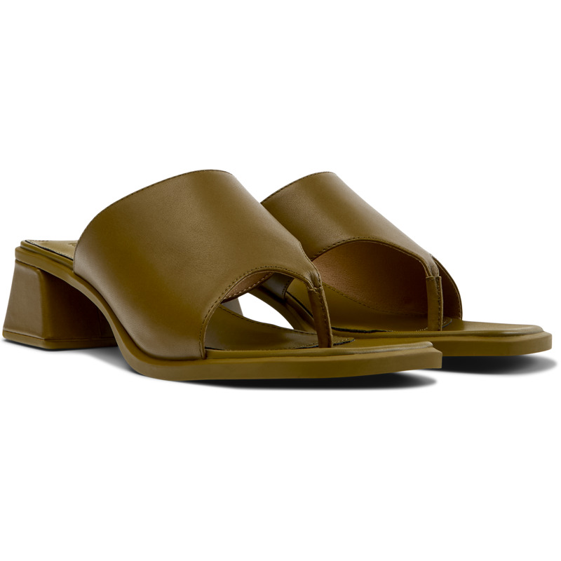 Camper Dana Slide Sandal In Green