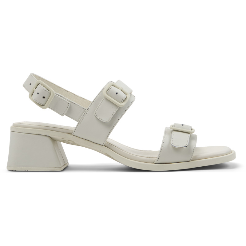 CAMPER Kora Sandal - Sandalias para Mujer - Blanco, talla 35, Piel Lisa