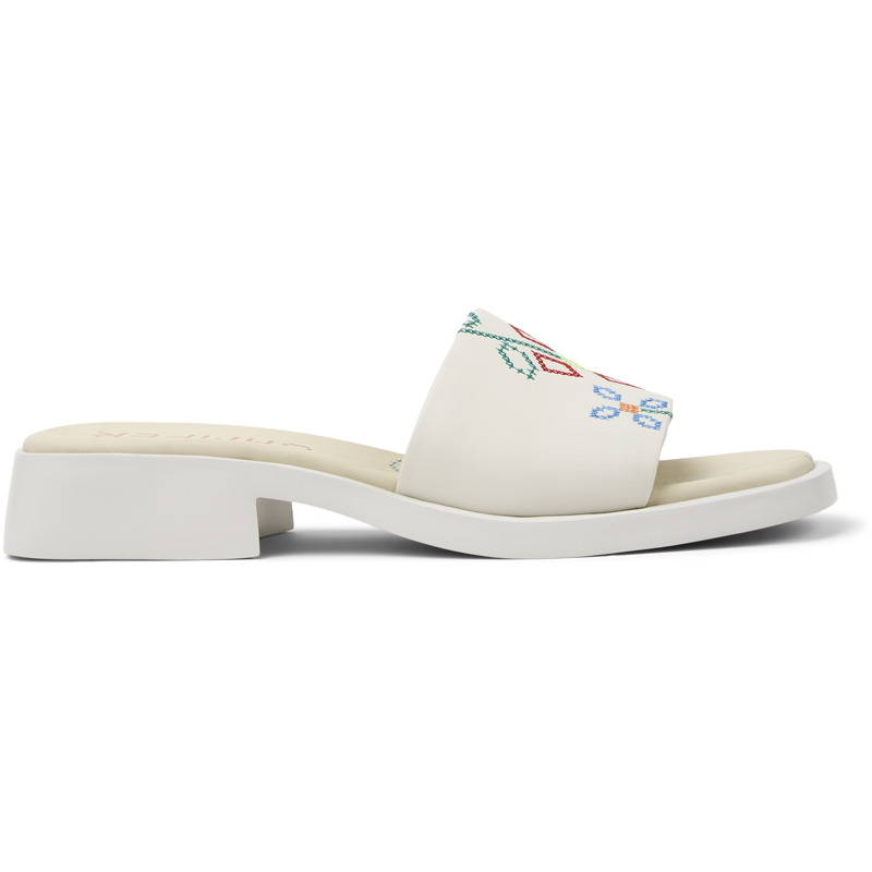Camper Dana Slide Sandal In White