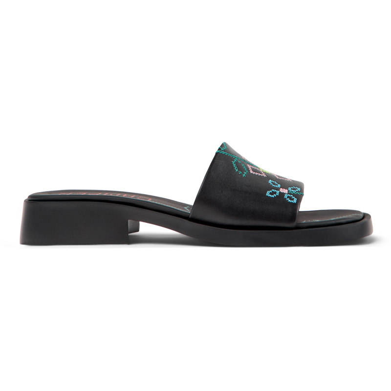 CAMPER Twins - Sandalias para Mujer - Negro, talla 36, Piel Lisa