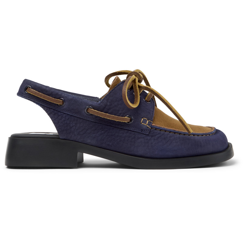 CAMPER Twins - Zapatos de vestir para Mujer - Azul,Marron, talla 35, Ante o Piel Vuelta