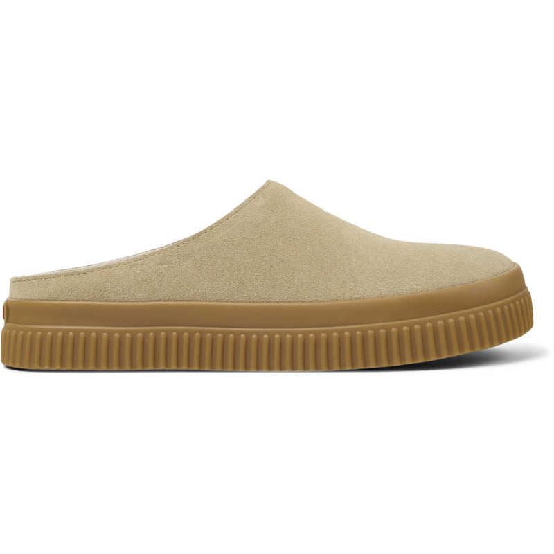 CAMPER Peu Roda - Mules para Mujer - Beige, talla 38, Ante o Piel Vuelta