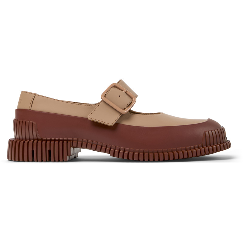 CAMPER Pix - Bailarinas para Mujer - Nude,Rojo, talla 38, Piel Lisa