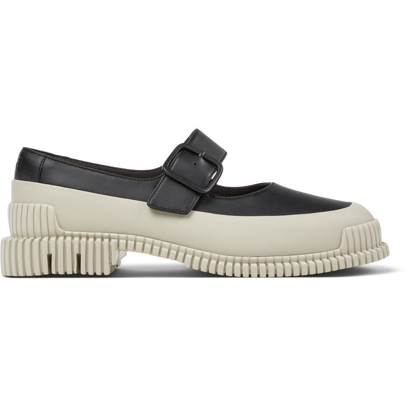 Camper Pix Buckled Leather Ballet Flats In Multi